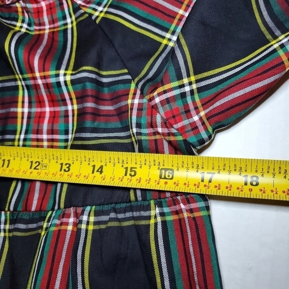 Crewcuts Girls Multicolor Plaid Long Sleeve Round Neck Casual Blouse Top Size 14 - Picture 6 of 8